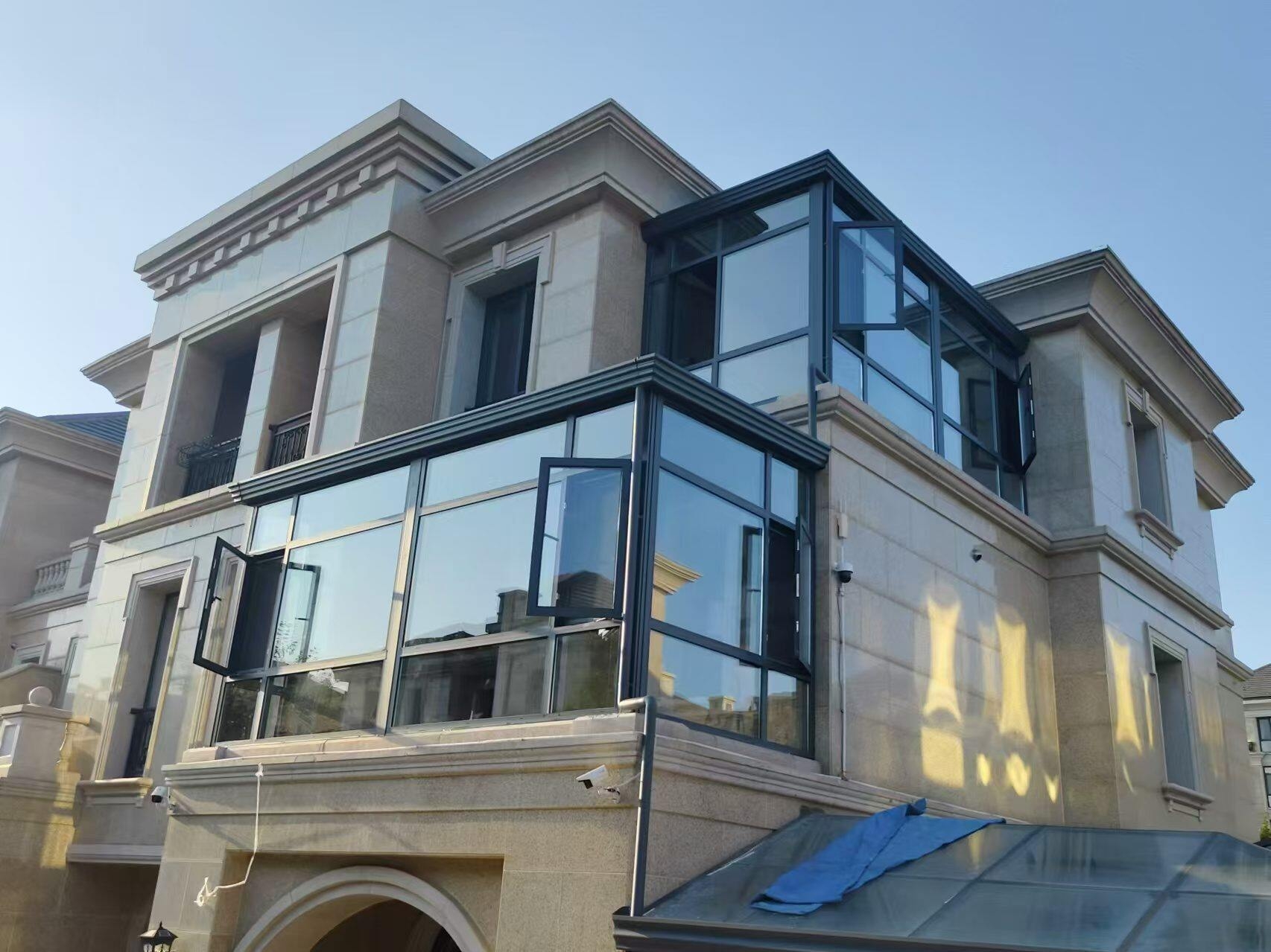 海口江东新区分层式通透生活空间别墅阳光房案例