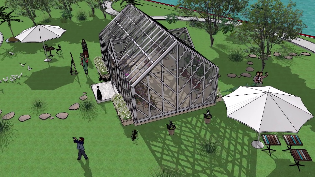 景区、公园玻璃花房阳光房设计SU效果动画_3.jpg