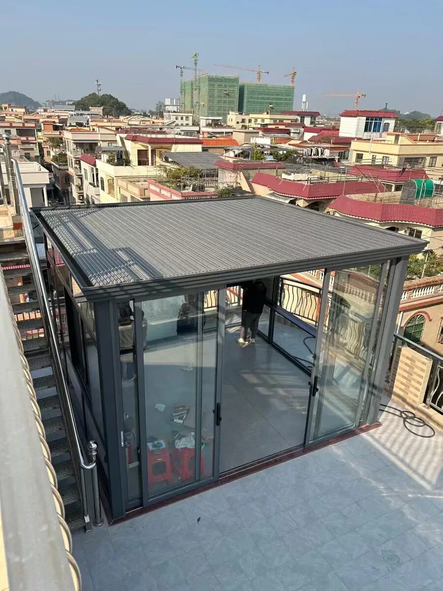 高层露台定制铝合金阳光房